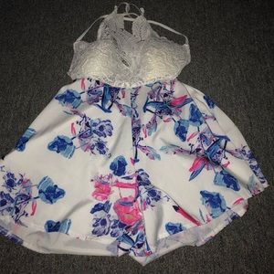 Open back romper